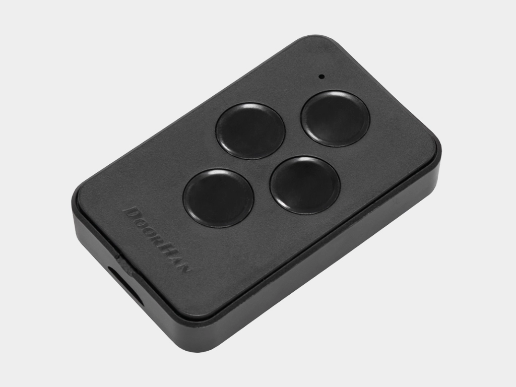 Пульт  серии transmitter 4-pro-black (трансмиттер 4-про-черный) для дистанционного управления четырьмя автоматическими устройствами.