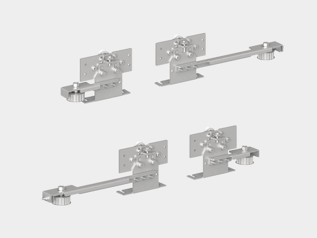 * Комплект кареток (4 шт.) для внешних створок в приводе серии ad-sp-telescope (ad-sp-телескопический).
