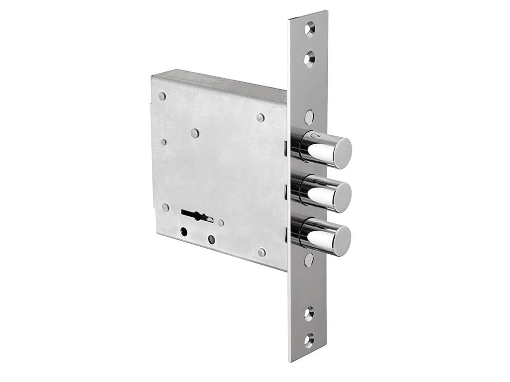 Замок сувальдный BORDER ЗВ8-8К3/15 (КЛП5-102).У2 без лицевой планки с 5 ключами.
