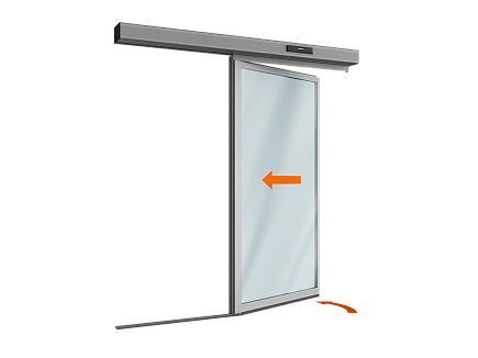 Комплект автоматической раздвижной двери "Антипаника" (одна подвижная створка "Антипаника") для привода ad-sp